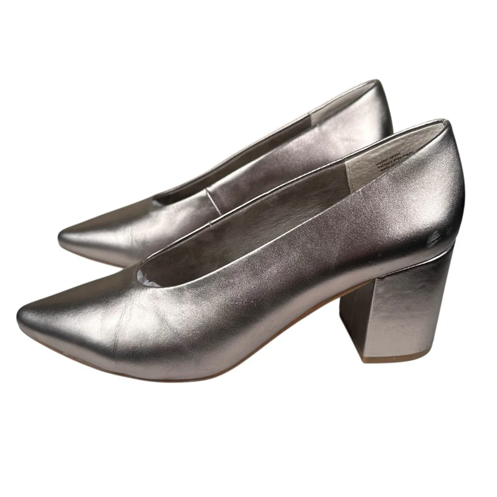 SEYCHELLES Metallic Leather Rehearse Dress Pumps - Picture 2 of 10